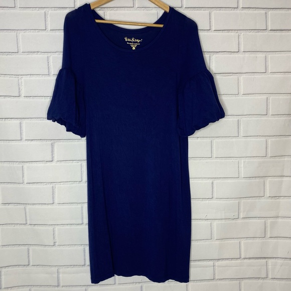 Lilly Pulitzer Knit Lindell Dress in Navy Blue Size Small - Picture 2 of 6